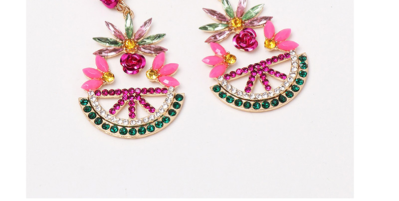 Fashion Powder Color Geometric Colored Diamond Stud Earrings,Drop Earrings