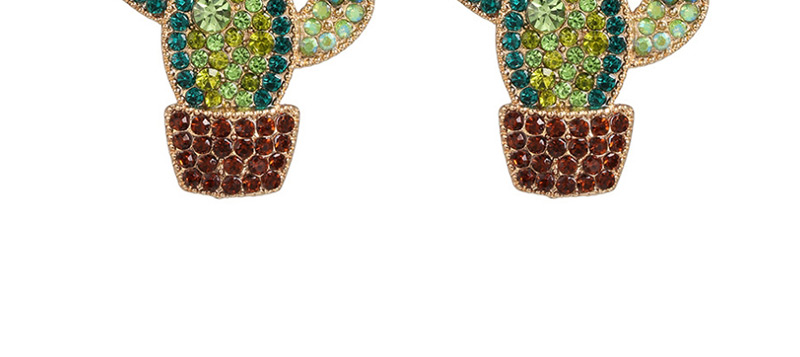 Fashion Color Cactus Earrings,Stud Earrings