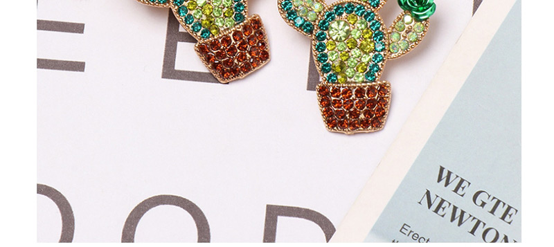 Fashion Color Cactus Earrings,Stud Earrings