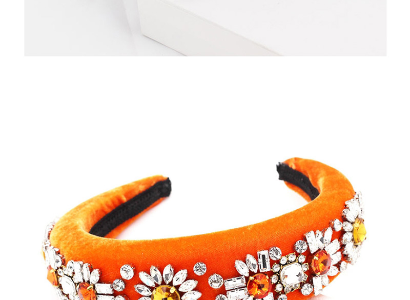 Fashion Gray Diamond Sun Flower Sponge Headband,Head Band