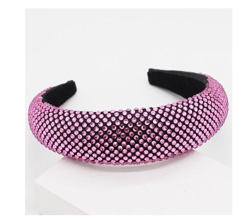 Fashion Purple Full Diamond Sponge Headband,Head Band