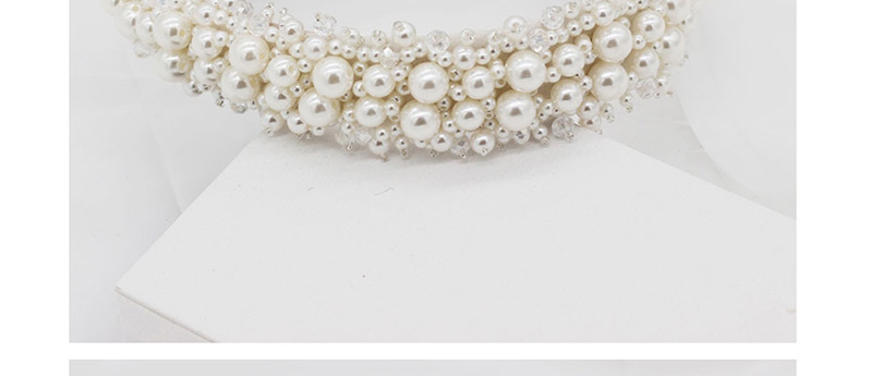Fashion White Sewing Pearl Headband,Head Band
