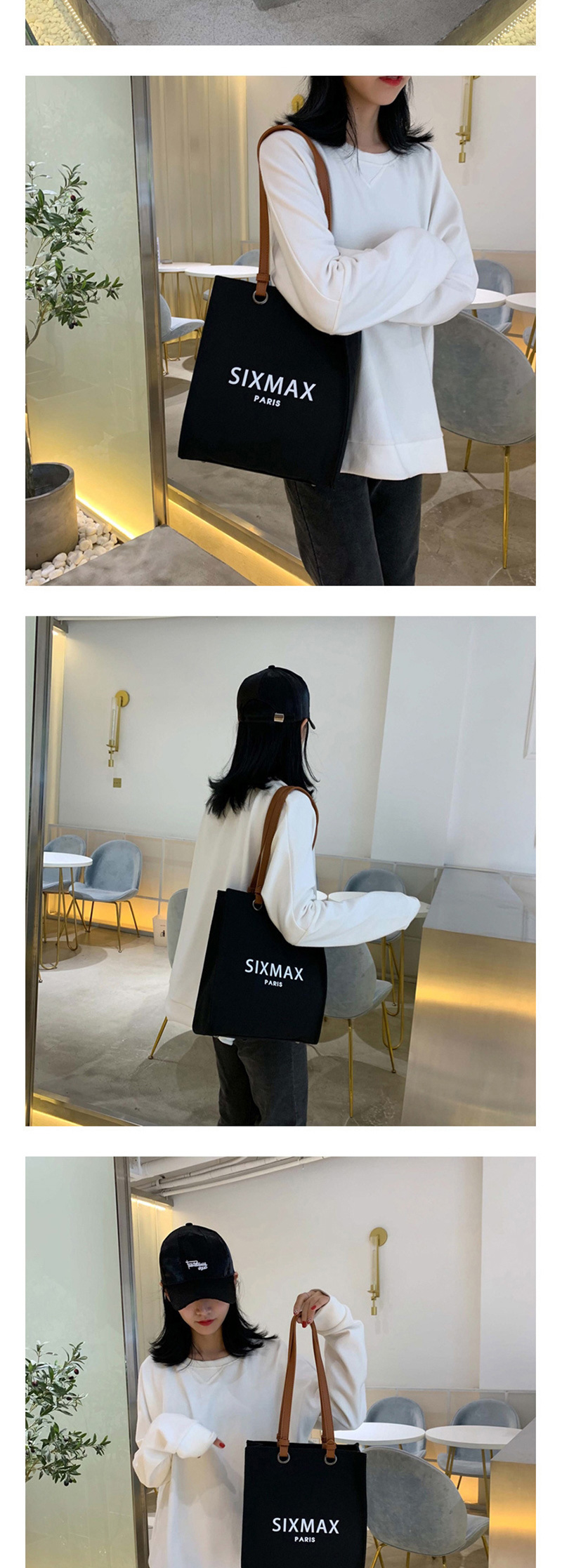 Fashion Black Canvas Shoulder Bag,Messenger bags