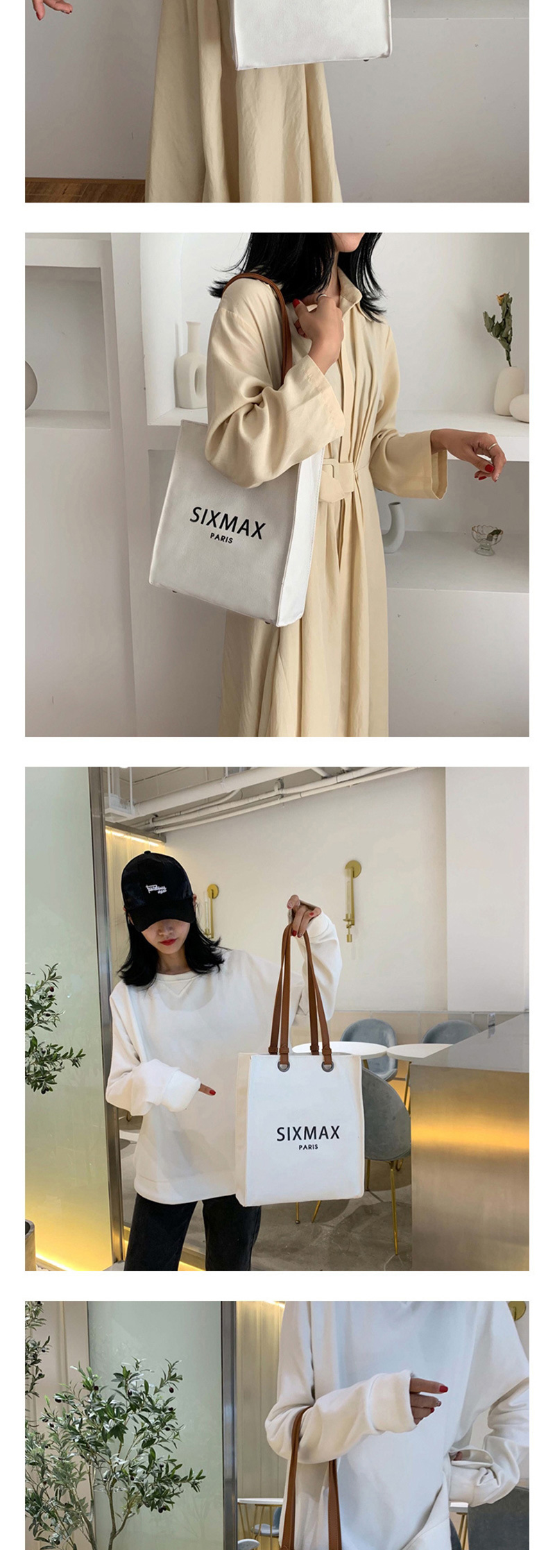 Fashion White Canvas Shoulder Bag,Messenger bags