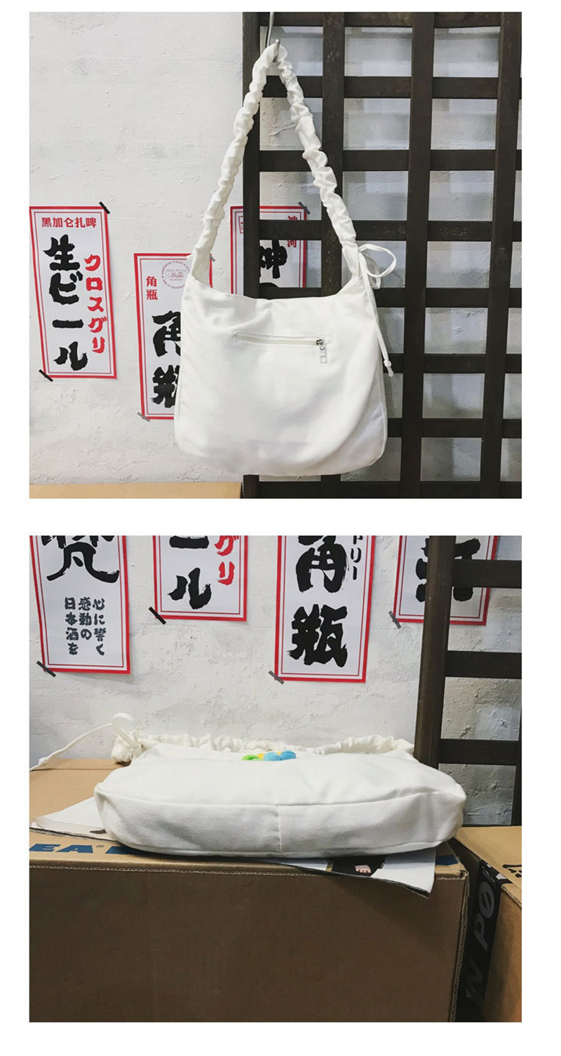 Fashion White Sun Flower Canvas Portable Messenger Bag,Handbags