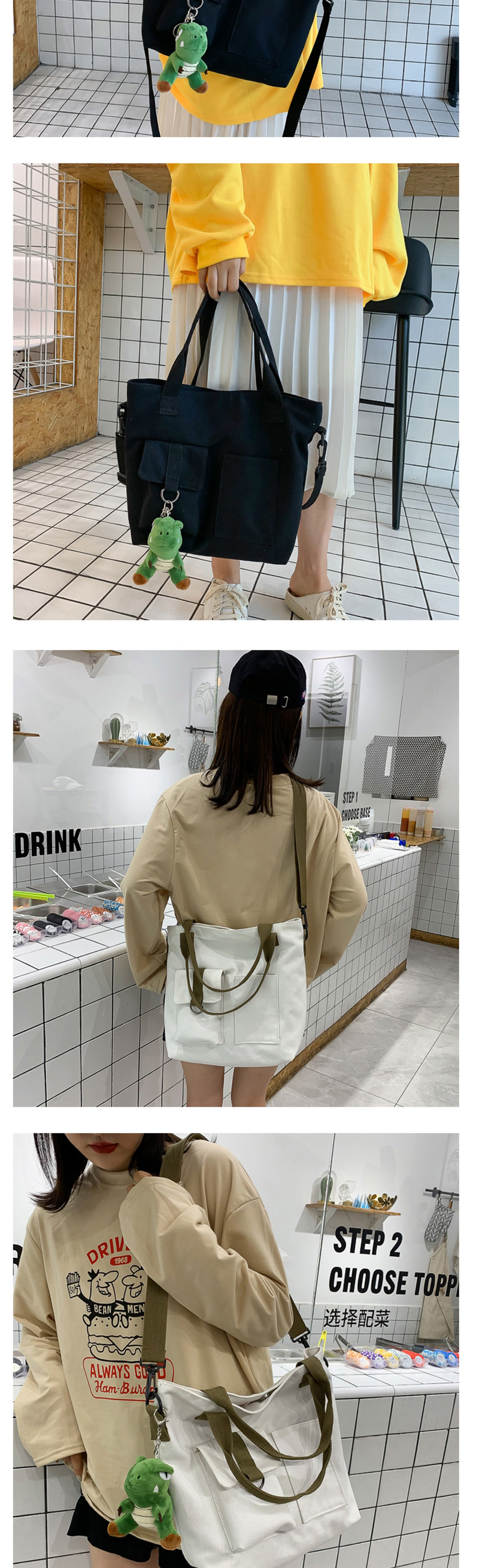 Fashion Yellow Canvas Stitching Webbing Crossbody Shoulder Bag,Handbags