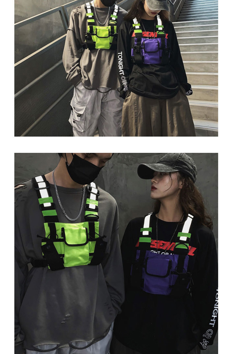 Fashion Green Colorblock Ribbon Wrapped Crossbody Bag,Shoulder bags