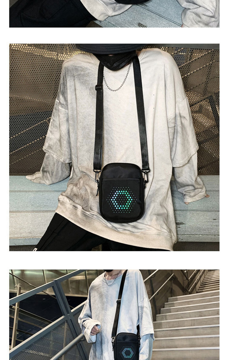 Fashion Black Polka Dot Reflective Shoulder Crossbody Bag,Shoulder bags