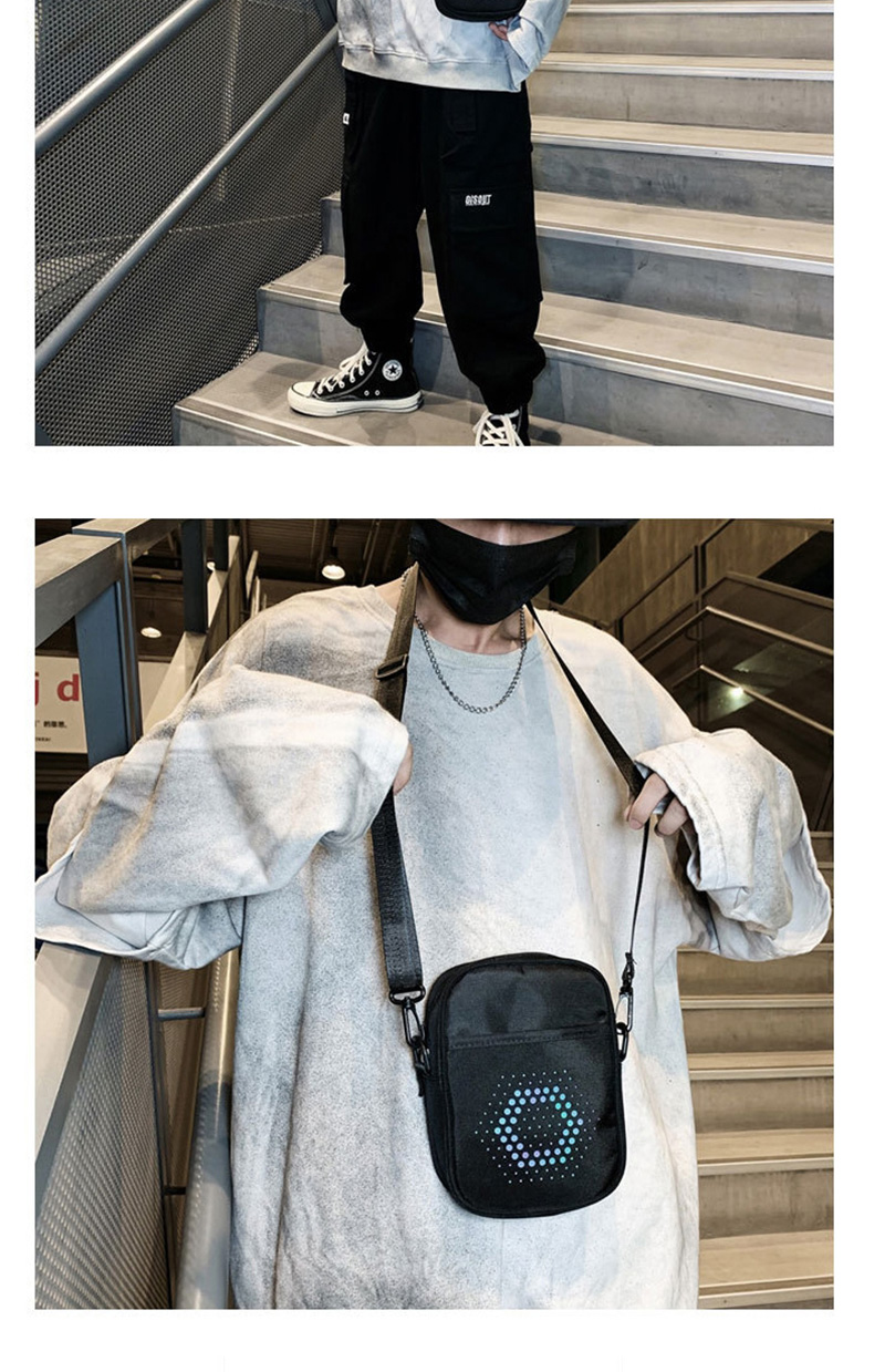 Fashion Gray Polka Dot Reflective Shoulder Crossbody Bag,Shoulder bags