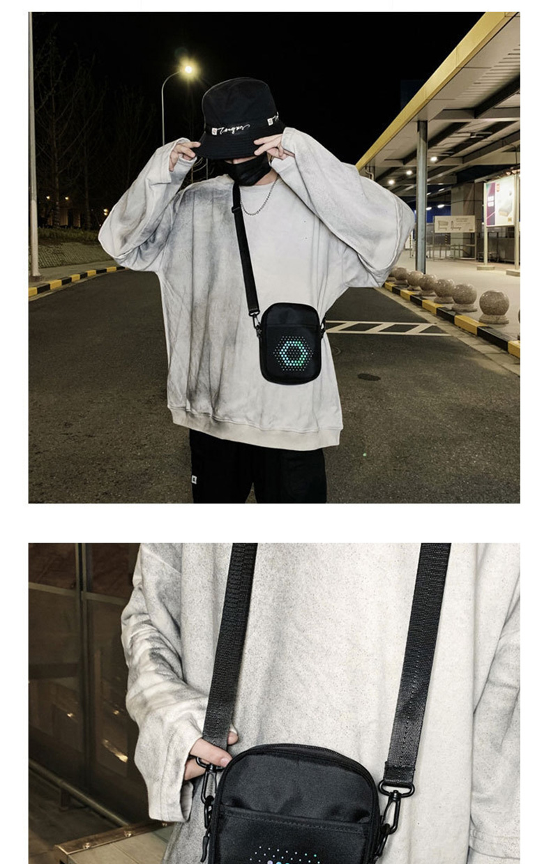Fashion Black Polka Dot Reflective Shoulder Crossbody Bag,Shoulder bags