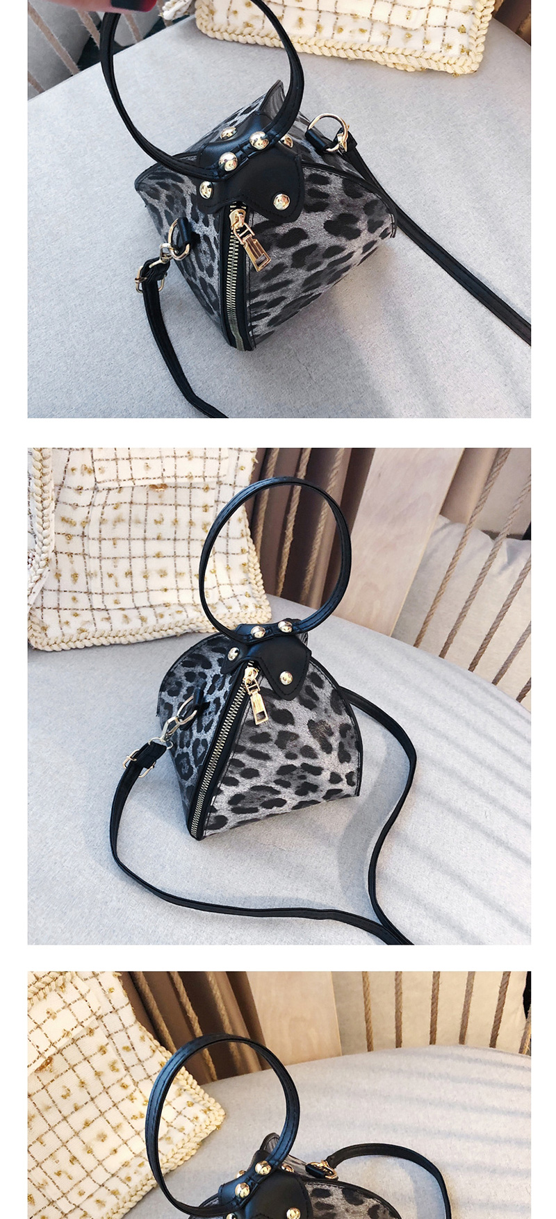 Fashion Khaki Leopard Print Crossbody Bag,Shoulder bags