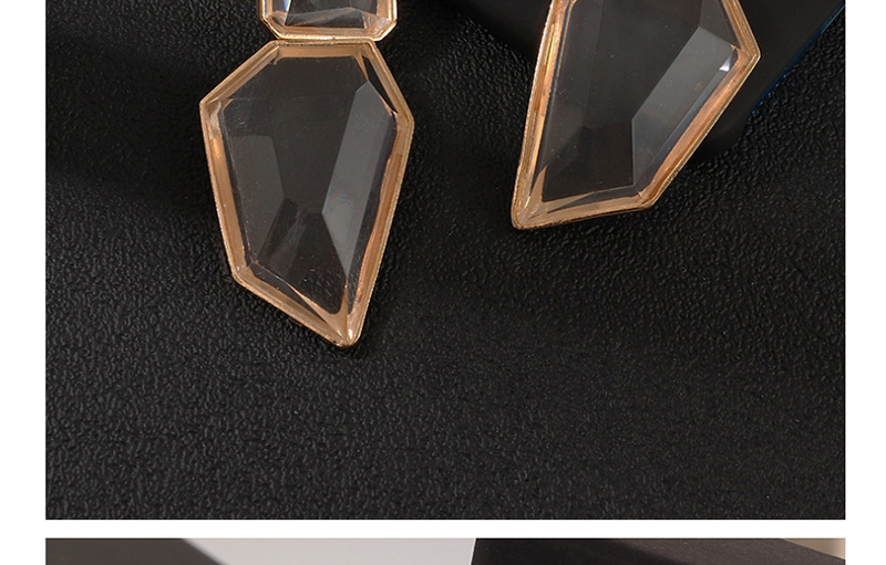 Fashion Gold Geometric Irregular Resin Earrings,Drop Earrings