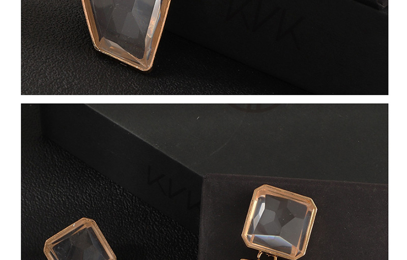 Fashion Gold Geometric Irregular Resin Earrings,Drop Earrings