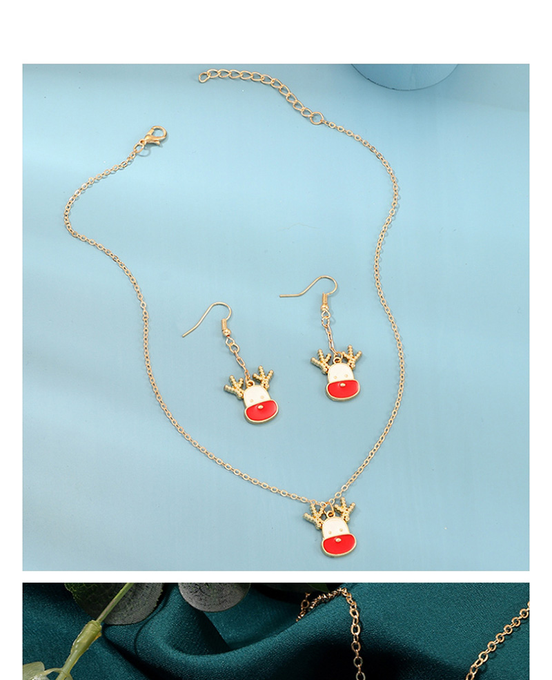 Fashion Gold Christmas Drop Earrings Necklace,Jewelry Sets