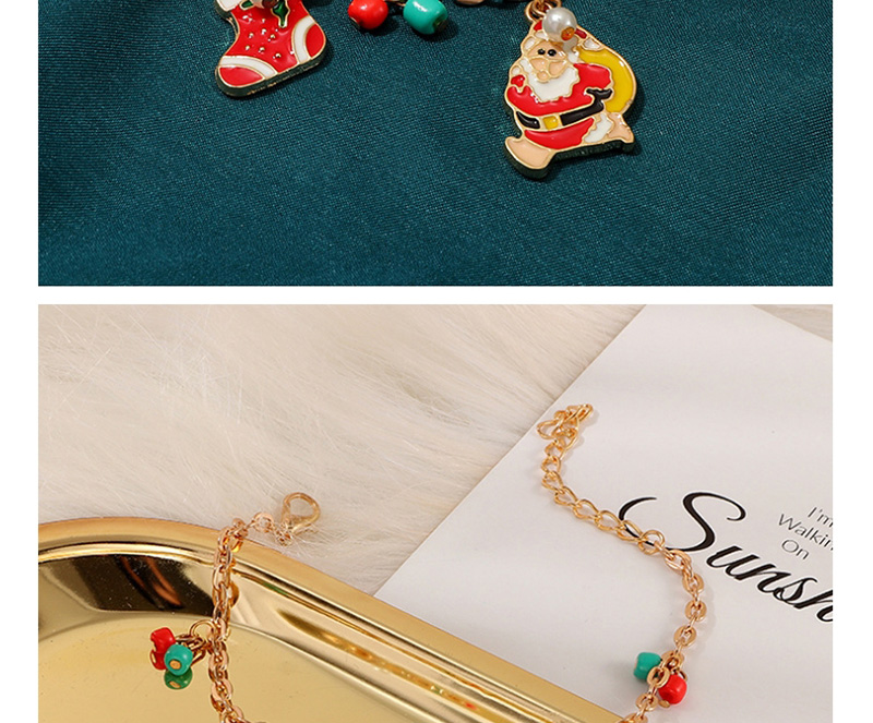 Fashion Color Cartoon Santa Claus Christmas Stocking Bracelet,Fashion Bracelets