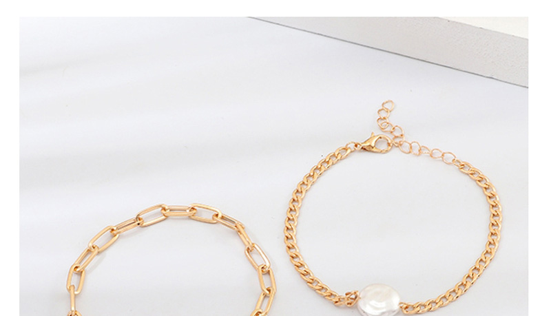 Fashion Gold Metal Lock Natural Pearl Bracelet,Fashion Bracelets