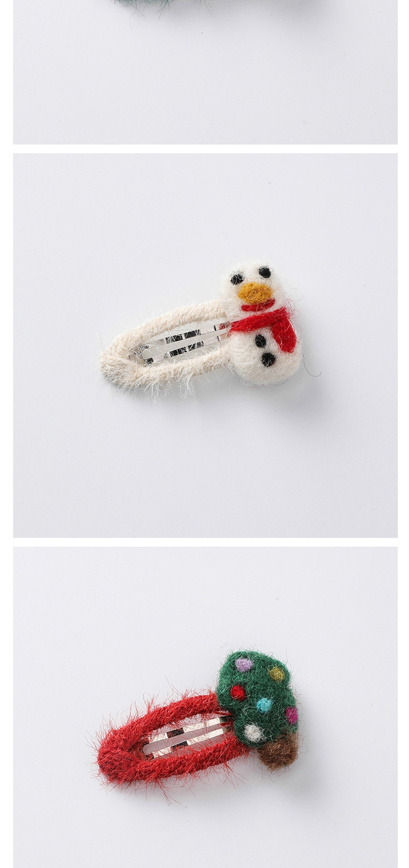 Fashion F Snowman Style (hair Clip) Plush Rope,Hairpins