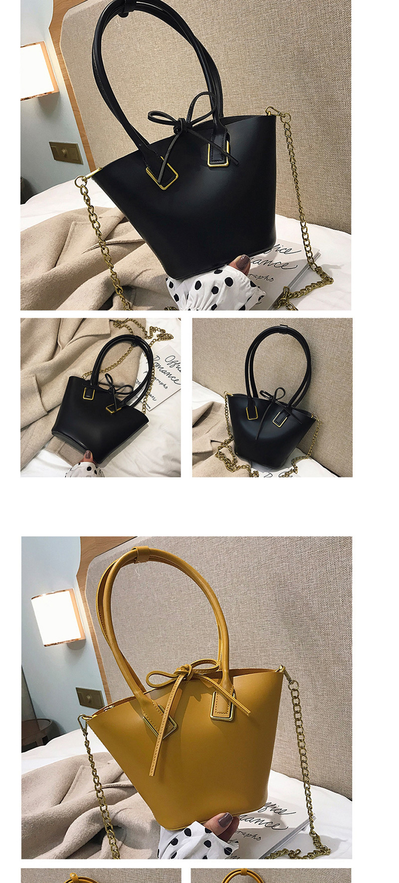 Fashion Yellow Chain Hand Shoulder Shoulder Bag,Handbags