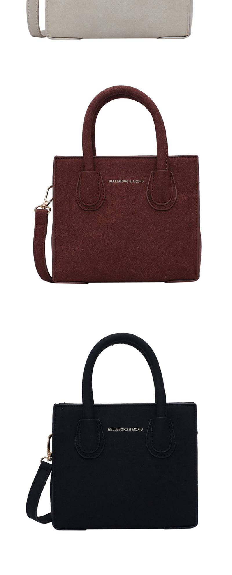 Fashion Brown Letter Hand Shoulder Shoulder Bag,Handbags