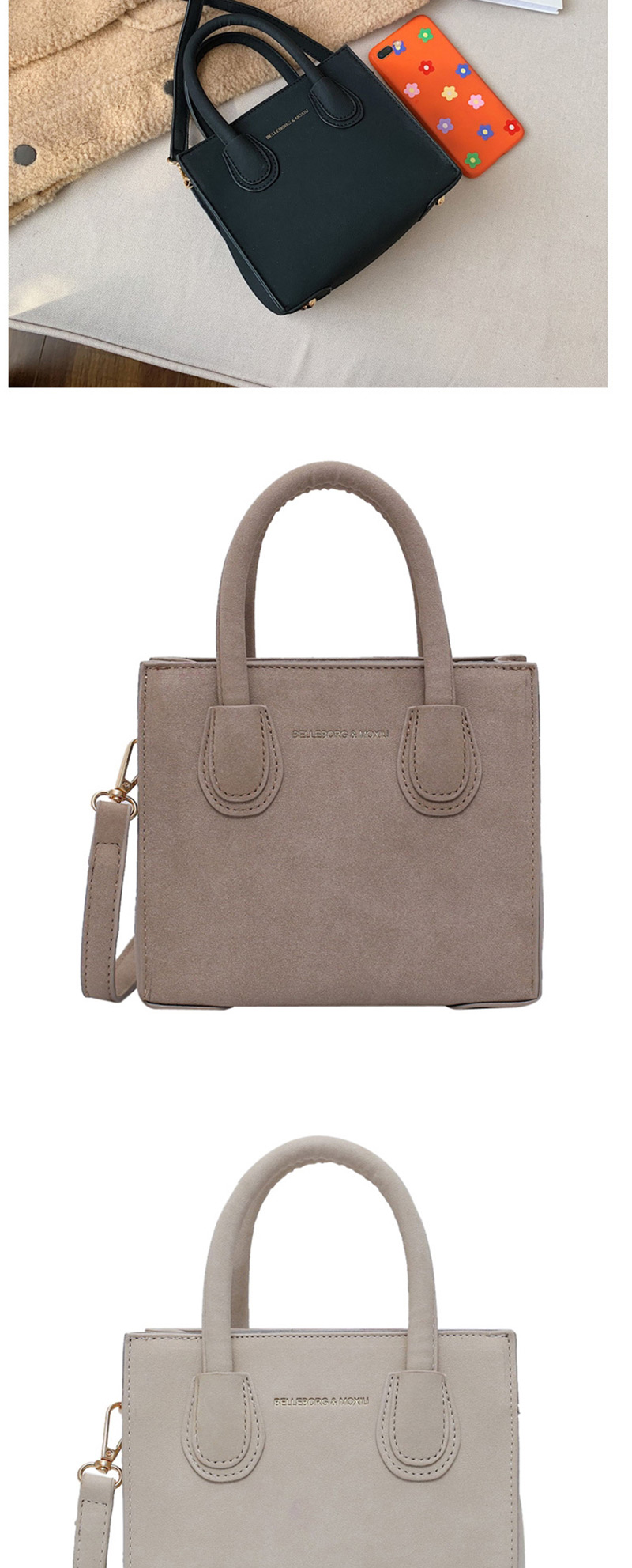 Fashion Brown Letter Hand Shoulder Shoulder Bag,Handbags