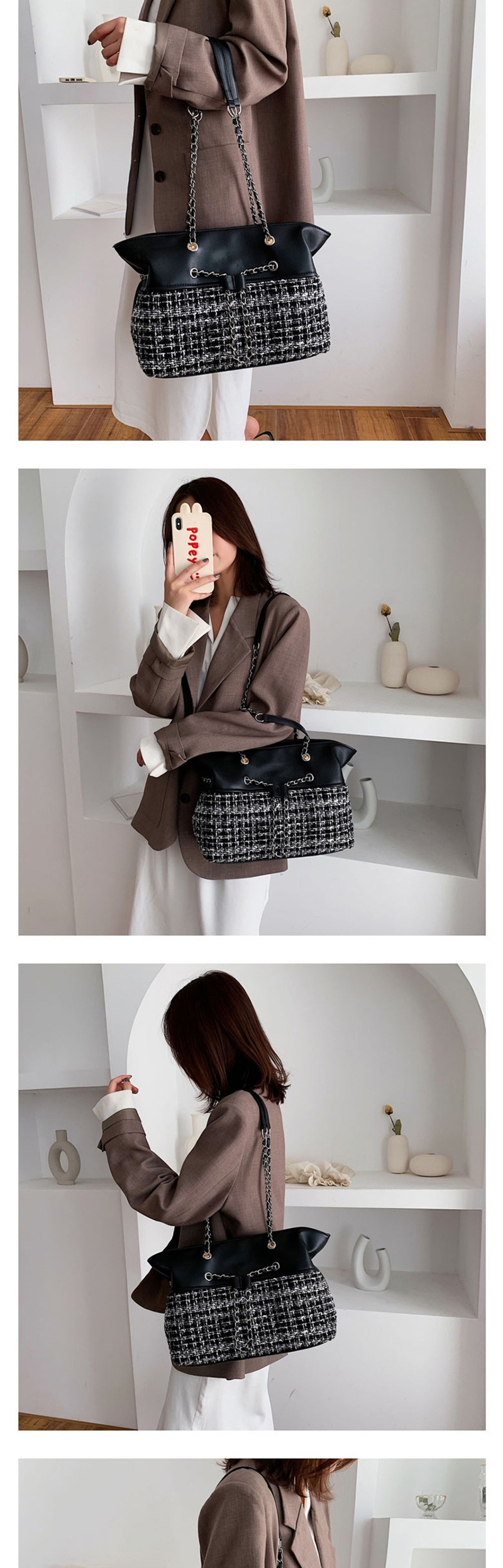 Fashion Platinum Woolet Chain Portable Messenger Bag,Messenger bags