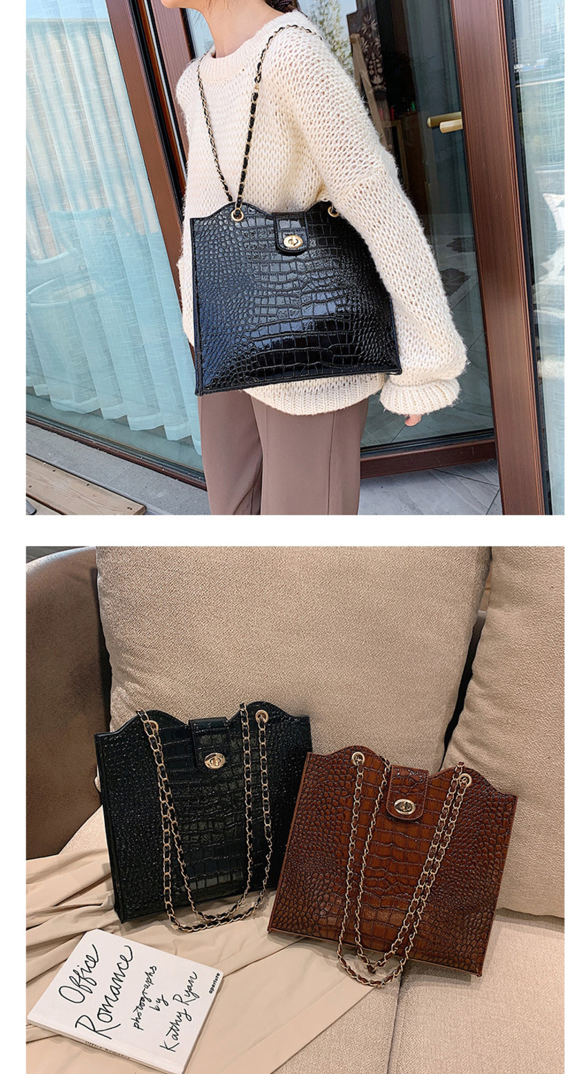 Fashion Black Stone Pattern Shoulder Messenger Bag,Shoulder bags
