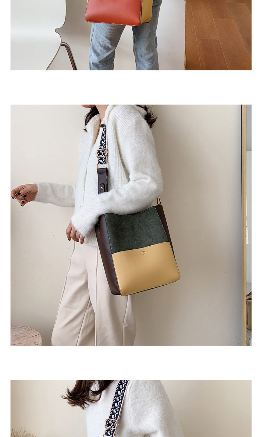 Fashion Black Contrast Stitching Shoulder Messenger Bag,Shoulder bags