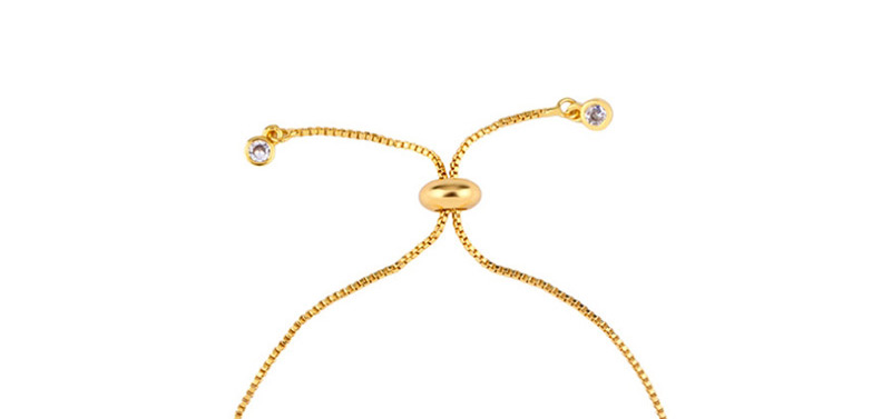 Fashion Triangle Gold Natural Abalone Round Cutout Geometric Bracelet,Bracelets