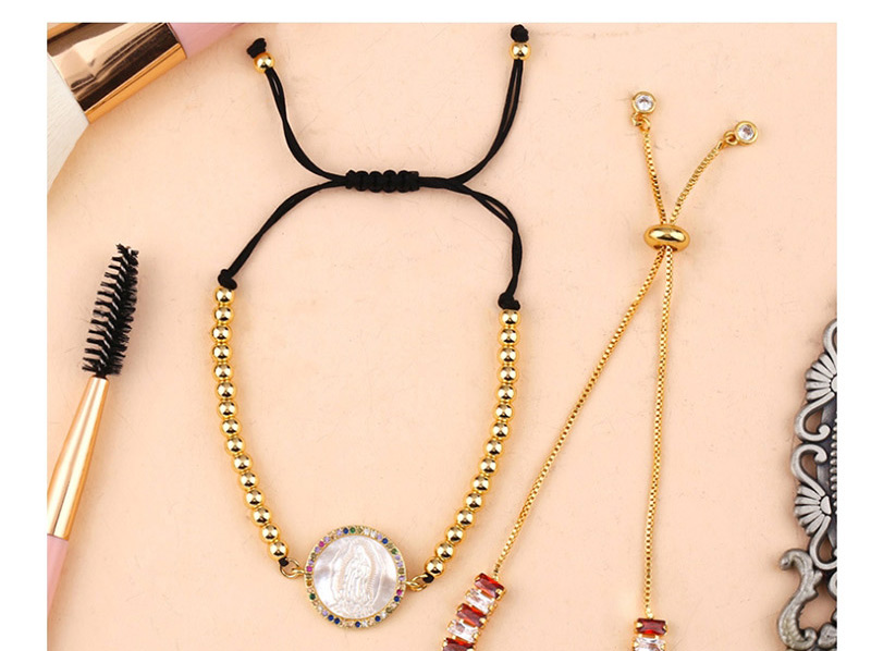 Fashion Round Shell Gold Diamond-plated Bracelet,Bracelets