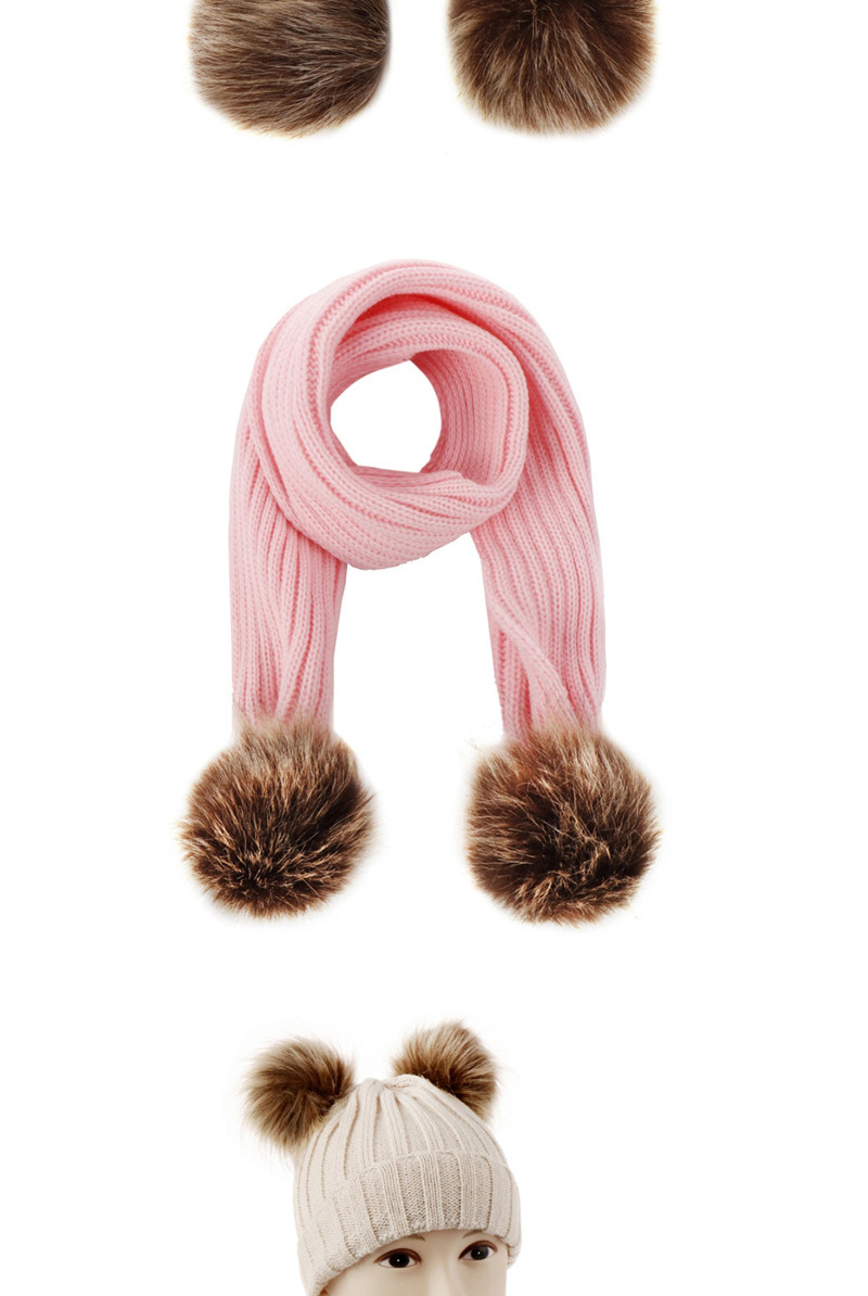 Fashion Pink Collar Knitted Imitation Tweezers,knitting Wool Scaves