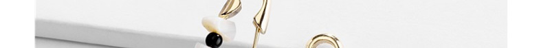 Fashion Gold Shaped Pin Natural Shell Earrings,Drop Earrings