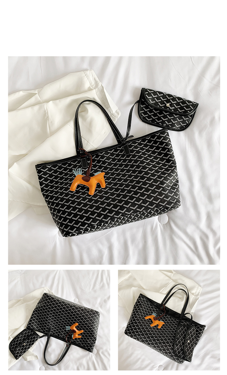 Fashion Black Printed Mother Handbag,Messenger bags