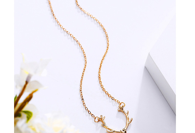 Fashion Gold Elk Necklace,Pendants