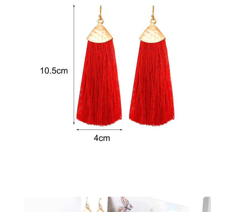 Fashion Red Tassel Earrings,Drop Earrings