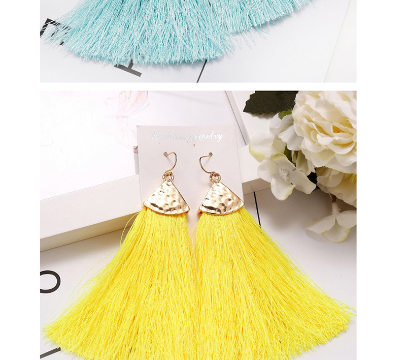 Fashion Yellow Tassel Earrings,Drop Earrings