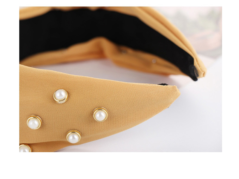 Fashion Yellow Shaped Diamond Bead Knotted Headband,Head Band