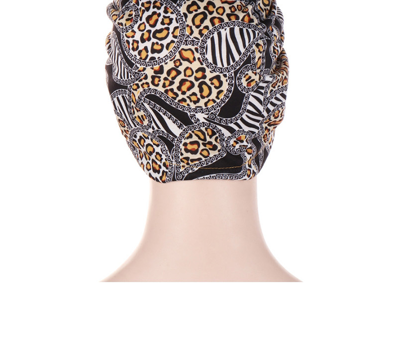 Fashion Yellow Leopard Point Big Ball Donut Hood,Beanies&Others