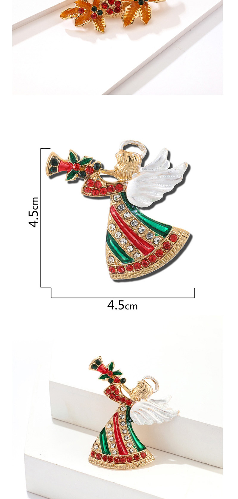 Fashion Color Christmas Angel Brooch,Korean Brooches