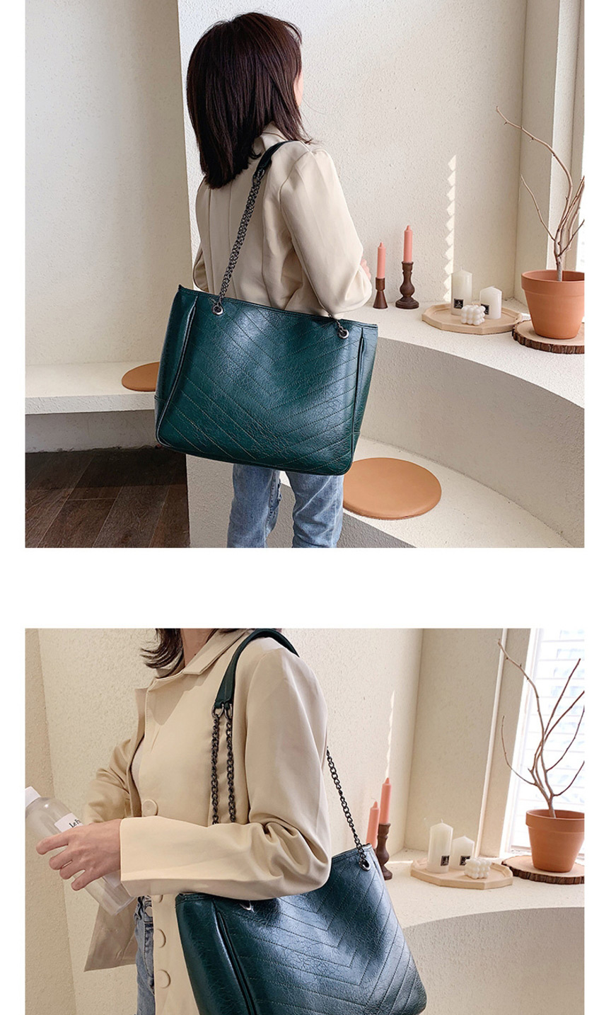 Fashion Green Embroidery Chain Single Shoulder Messenger Bag,Messenger bags