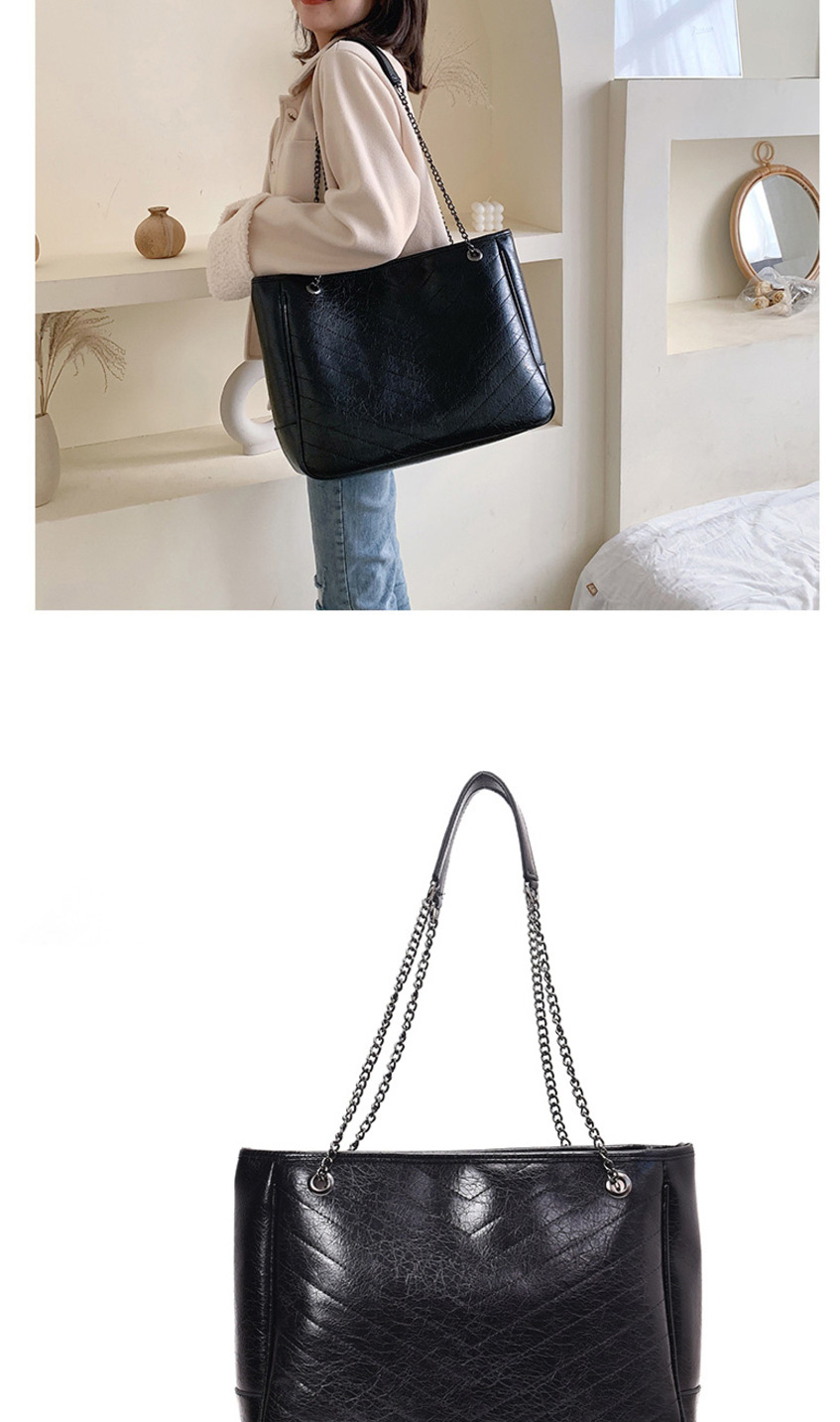 Fashion Black Embroidery Chain Single Shoulder Messenger Bag,Messenger bags