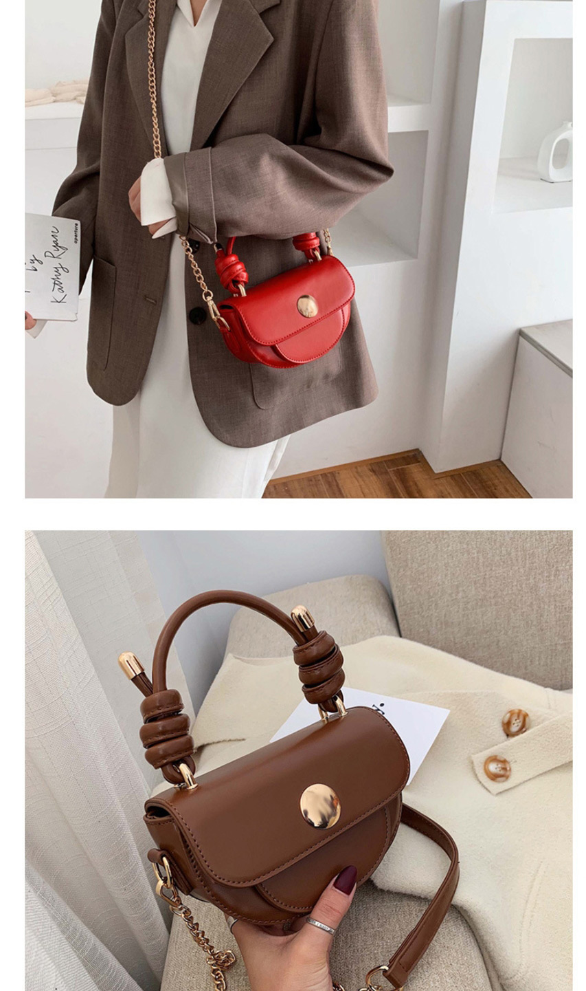 Fashion Red Wine Chain Shoulder Portable Messenger Bag,Handbags