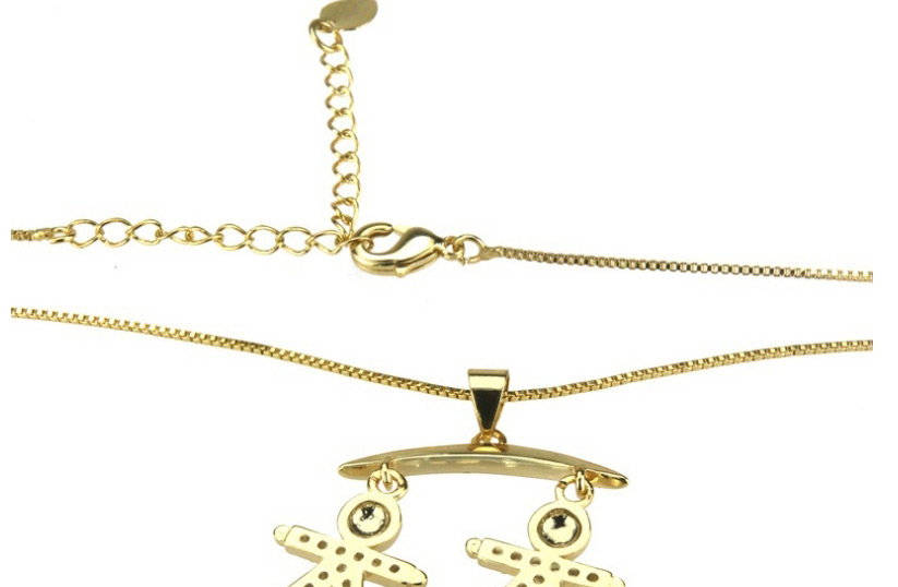 Fashion Gold Zirconium Kids Necklace,Necklaces