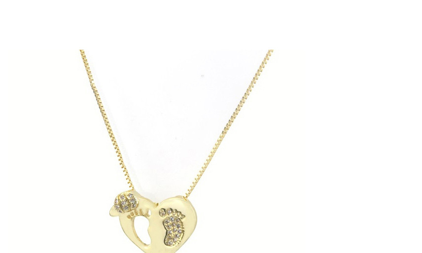 Fashion Gold Zirconium-filled Hollow Ankle Necklace,Necklaces