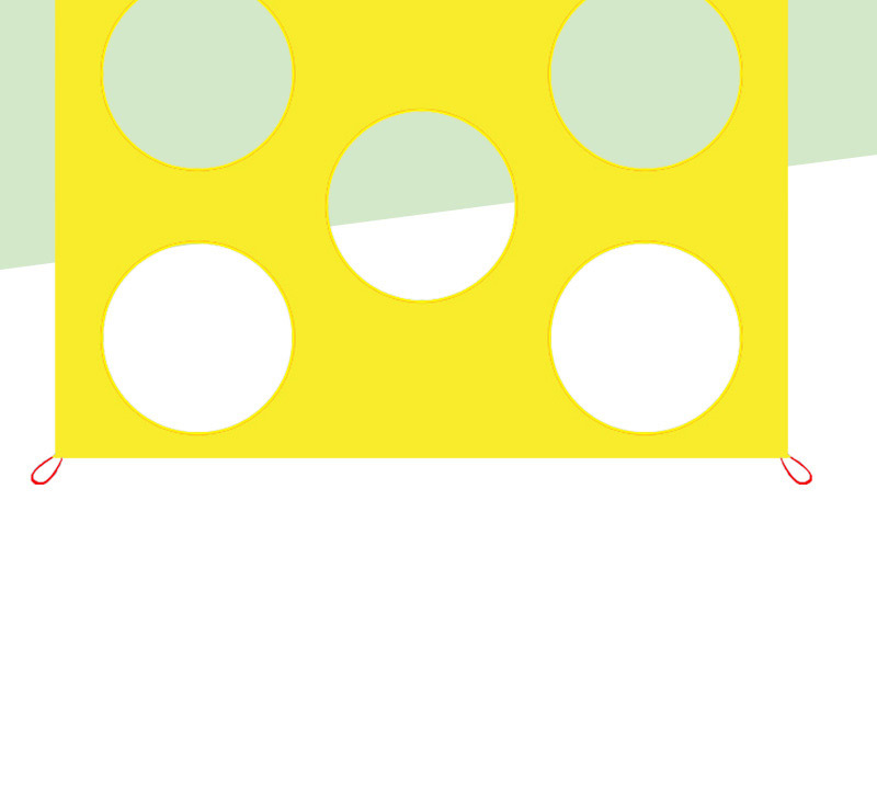 Fashion Square Yellow (2x1.45 M) Free Air Stick (63 People) Children