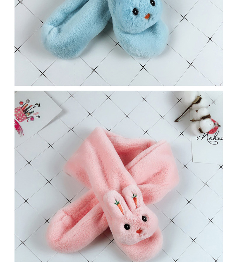 Fashion Pink Cartoon Rabbit Furry Cross Children