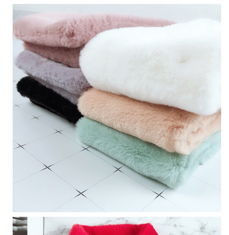 Fashion Red Imitation Otter Rabbit Fur Collar,knitting Wool Scaves
