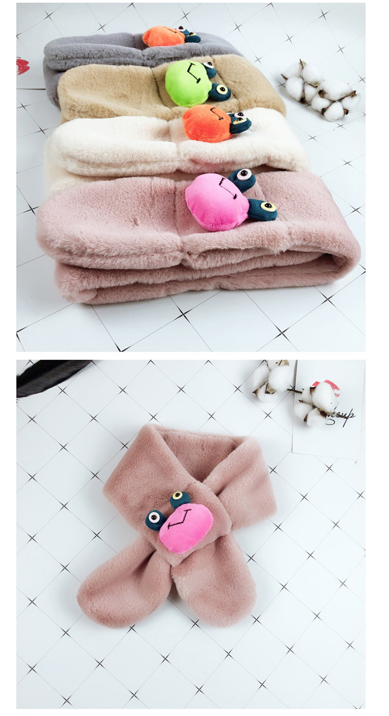 Fashion Pink Cartoon Antenna Baby Child Scarf,knitting Wool Scaves