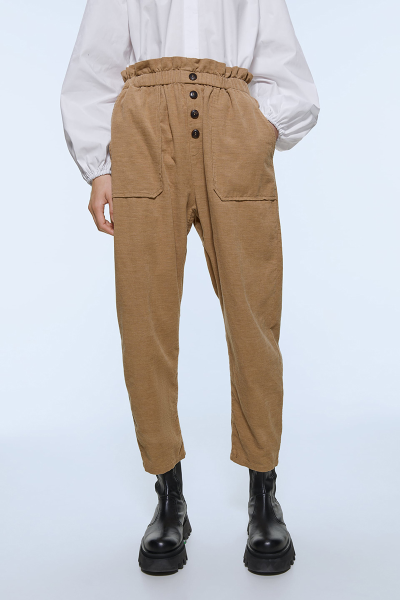 Fashion Khaki Corduroy Pants,Pants