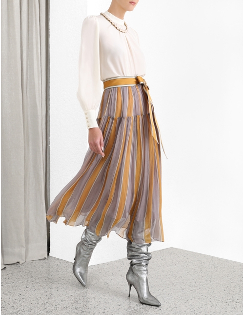 Fashion Color Striped Skirt,Skirts