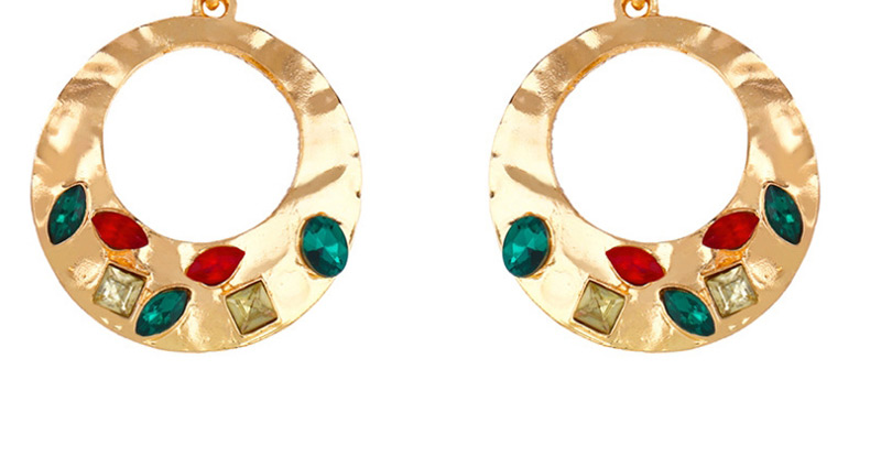 Fashion Gold Geometric Alloy Hollow Circle Earrings,Drop Earrings